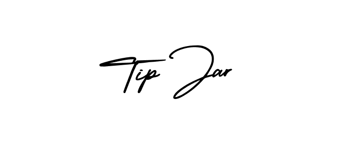 Tip Jar stylish signature style. Best Handwritten Sign (AmerikaSignatureDemo-Regular) for my name. Handwritten Signature Collection Ideas for my name Tip Jar. Tip Jar signature style 3 images and pictures png