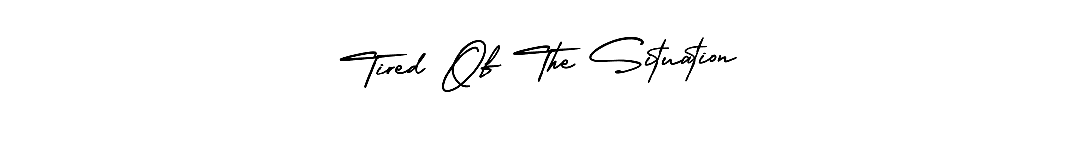 Tired Of The Situation stylish signature style. Best Handwritten Sign (AmerikaSignatureDemo-Regular) for my name. Handwritten Signature Collection Ideas for my name Tired Of The Situation. Tired Of The Situation signature style 3 images and pictures png