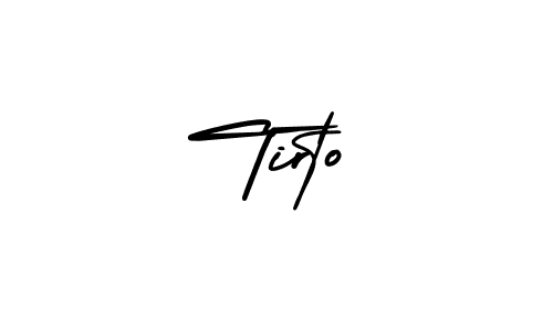Make a beautiful signature design for name Tirto. With this signature (AmerikaSignatureDemo-Regular) style, you can create a handwritten signature for free. Tirto signature style 3 images and pictures png