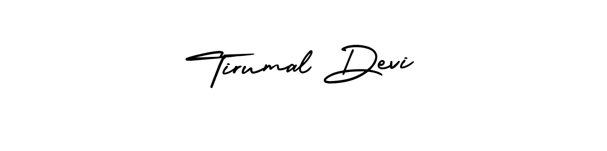 Tirumal Devi stylish signature style. Best Handwritten Sign (AmerikaSignatureDemo-Regular) for my name. Handwritten Signature Collection Ideas for my name Tirumal Devi. Tirumal Devi signature style 3 images and pictures png