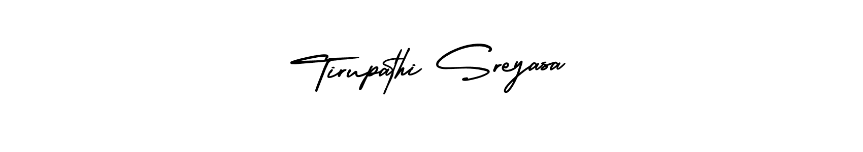 Similarly AmerikaSignatureDemo-Regular is the best handwritten signature design. Signature creator online .You can use it as an online autograph creator for name Tirupathi Sreyasa. Tirupathi Sreyasa signature style 3 images and pictures png