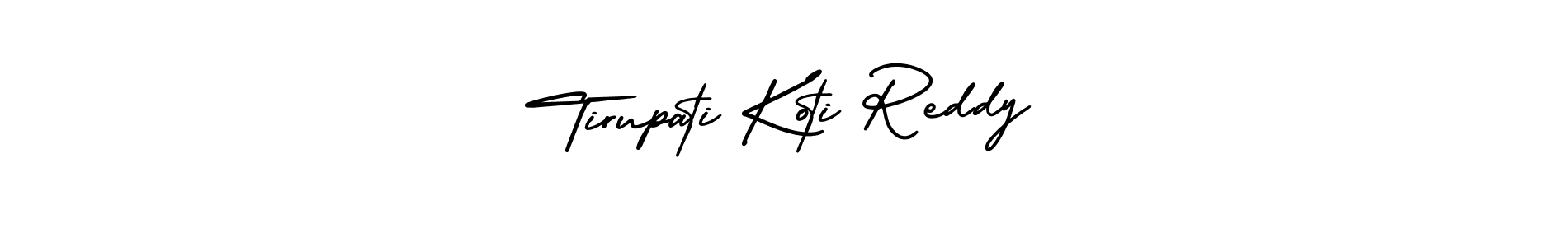 Design your own signature with our free online signature maker. With this signature software, you can create a handwritten (AmerikaSignatureDemo-Regular) signature for name Tirupati Koti Reddy. Tirupati Koti Reddy signature style 3 images and pictures png