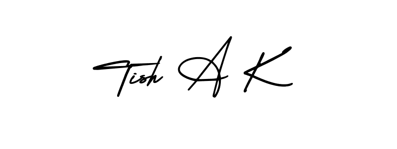 if you are searching for the best signature style for your name Tish A K. so please give up your signature search. here we have designed multiple signature styles  using AmerikaSignatureDemo-Regular. Tish A K signature style 3 images and pictures png