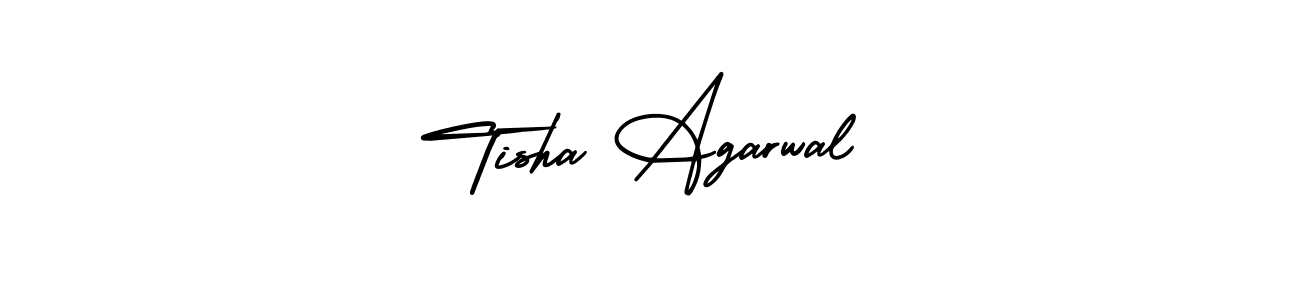 Make a beautiful signature design for name Tisha Agarwal. With this signature (AmerikaSignatureDemo-Regular) style, you can create a handwritten signature for free. Tisha Agarwal signature style 3 images and pictures png