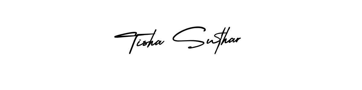 if you are searching for the best signature style for your name Tisha Suthar. so please give up your signature search. here we have designed multiple signature styles  using AmerikaSignatureDemo-Regular. Tisha Suthar signature style 3 images and pictures png