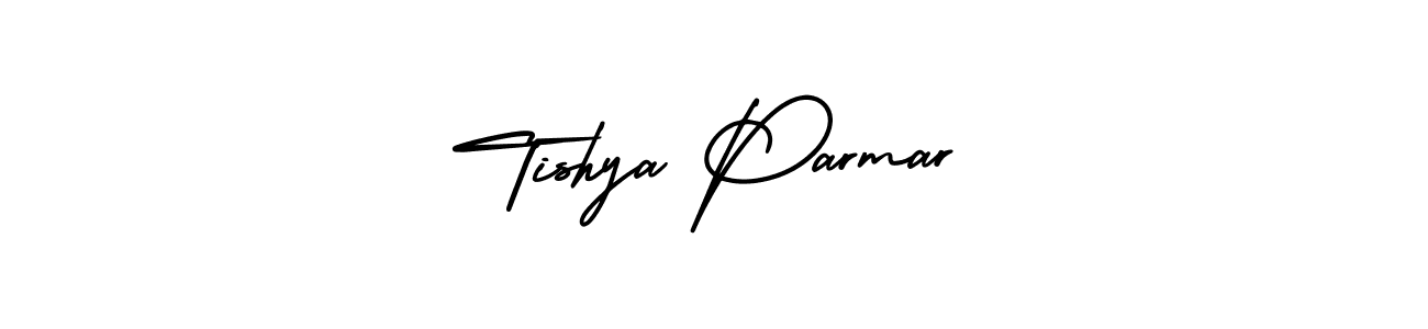 Create a beautiful signature design for name Tishya Parmar. With this signature (AmerikaSignatureDemo-Regular) fonts, you can make a handwritten signature for free. Tishya Parmar signature style 3 images and pictures png