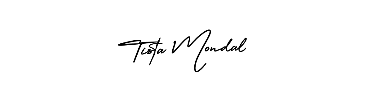 Make a beautiful signature design for name Tista Mondal. With this signature (AmerikaSignatureDemo-Regular) style, you can create a handwritten signature for free. Tista Mondal signature style 3 images and pictures png