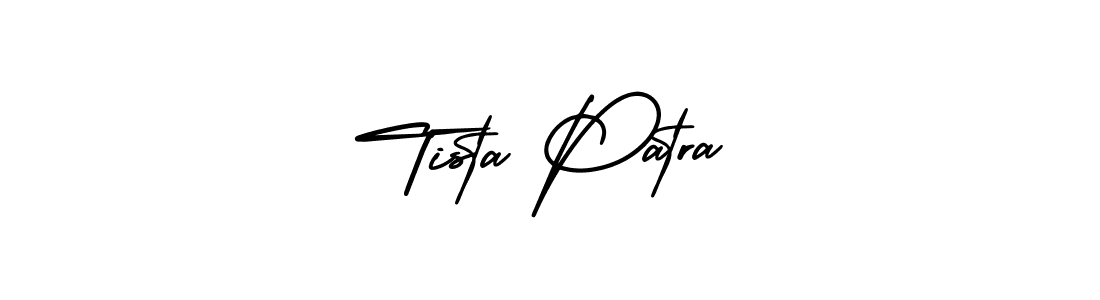 AmerikaSignatureDemo-Regular is a professional signature style that is perfect for those who want to add a touch of class to their signature. It is also a great choice for those who want to make their signature more unique. Get Tista Patra name to fancy signature for free. Tista Patra signature style 3 images and pictures png