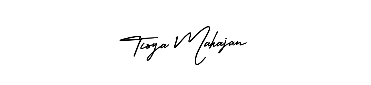 How to Draw Tisya Mahajan signature style? AmerikaSignatureDemo-Regular is a latest design signature styles for name Tisya Mahajan. Tisya Mahajan signature style 3 images and pictures png