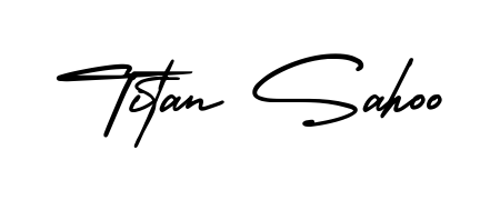 Upgrade your professional image with Titan Sahoo signature created with AmerikaSignatureDemo-Regular font. Fast, free, and watermark-free download. Titan Sahoo signature style 3 images and pictures png