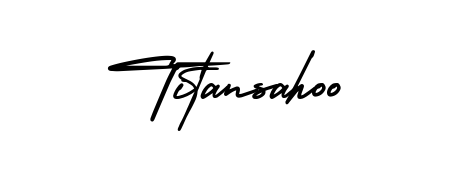 Transform the name Titansahoo into a signature masterpiece using AmerikaSignatureDemo-Regular font. Ideal for photographers, artists, and creators looking for watermarks. Titansahoo signature style 3 images and pictures png