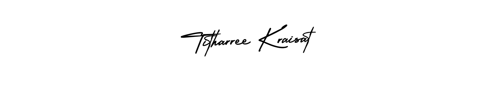 Similarly AmerikaSignatureDemo-Regular is the best handwritten signature design. Signature creator online .You can use it as an online autograph creator for name Titharree Kraisat. Titharree Kraisat signature style 3 images and pictures png