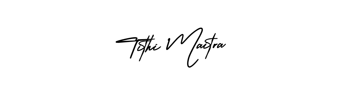 Also You can easily find your signature by using the search form. We will create Tithi Maitra name handwritten signature images for you free of cost using AmerikaSignatureDemo-Regular sign style. Tithi Maitra signature style 3 images and pictures png