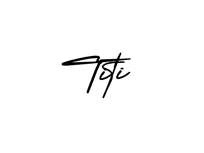 How to make Titi name signature. Use AmerikaSignatureDemo-Regular style for creating short signs online. This is the latest handwritten sign. Titi signature style 3 images and pictures png