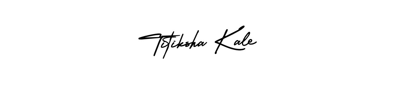 How to make Titiksha Kale signature? AmerikaSignatureDemo-Regular is a professional autograph style. Create handwritten signature for Titiksha Kale name. Titiksha Kale signature style 3 images and pictures png