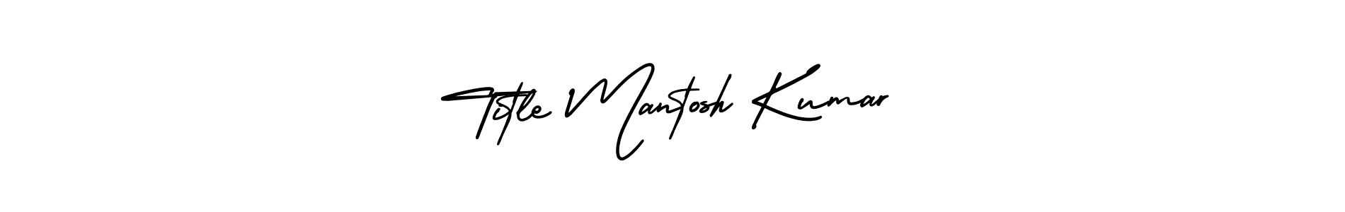 This is the best signature style for the Title Mantosh Kumar name. Also you like these signature font (AmerikaSignatureDemo-Regular). Mix name signature. Title Mantosh Kumar signature style 3 images and pictures png