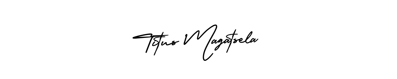 Also You can easily find your signature by using the search form. We will create Titus Magatsela name handwritten signature images for you free of cost using AmerikaSignatureDemo-Regular sign style. Titus Magatsela signature style 3 images and pictures png