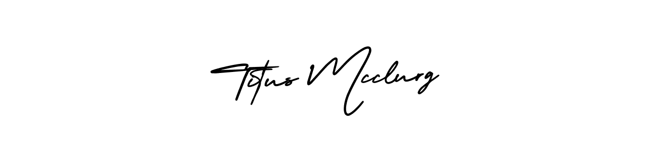 if you are searching for the best signature style for your name Titus Mcclurg. so please give up your signature search. here we have designed multiple signature styles  using AmerikaSignatureDemo-Regular. Titus Mcclurg signature style 3 images and pictures png