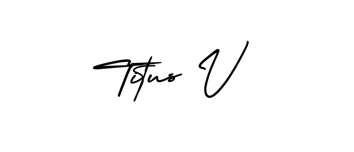 Similarly AmerikaSignatureDemo-Regular is the best handwritten signature design. Signature creator online .You can use it as an online autograph creator for name Titus V. Titus V signature style 3 images and pictures png