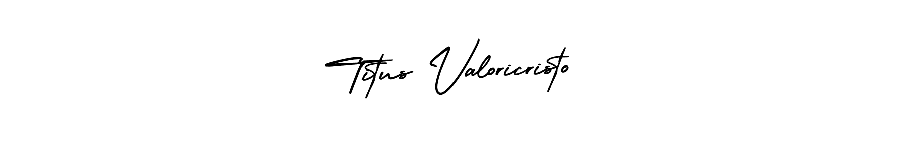 Check out images of Autograph of Titus Valoricristo name. Actor Titus Valoricristo Signature Style. AmerikaSignatureDemo-Regular is a professional sign style online. Titus Valoricristo signature style 3 images and pictures png