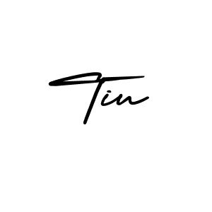 Use a signature maker to create a handwritten signature online. With this signature software, you can design (AmerikaSignatureDemo-Regular) your own signature for name Tiu. Tiu signature style 3 images and pictures png