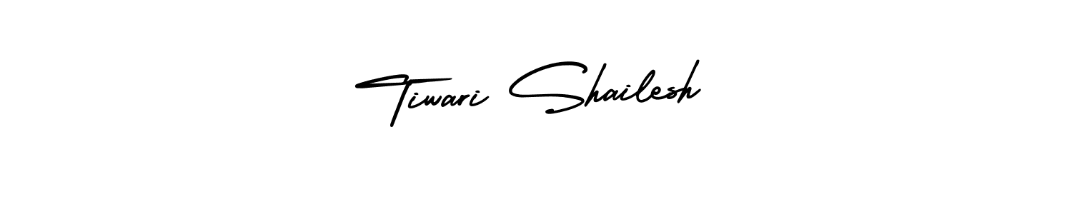 How to Draw Tiwari Shailesh signature style? AmerikaSignatureDemo-Regular is a latest design signature styles for name Tiwari Shailesh. Tiwari Shailesh signature style 3 images and pictures png