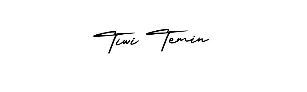 How to make Tiwi Temin signature? AmerikaSignatureDemo-Regular is a professional autograph style. Create handwritten signature for Tiwi Temin name. Tiwi Temin signature style 3 images and pictures png