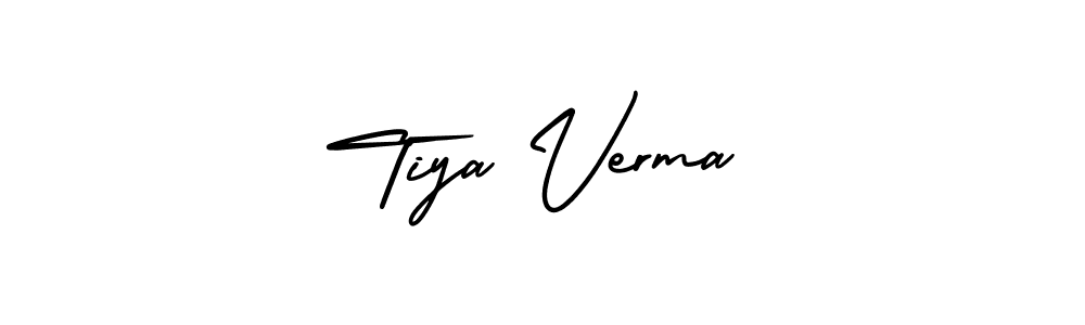 Design your own signature with our free online signature maker. With this signature software, you can create a handwritten (AmerikaSignatureDemo-Regular) signature for name Tiya Verma. Tiya Verma signature style 3 images and pictures png