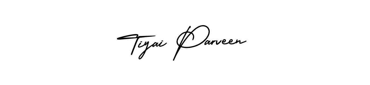 Make a short Tiyai Parveen signature style. Manage your documents anywhere anytime using AmerikaSignatureDemo-Regular. Create and add eSignatures, submit forms, share and send files easily. Tiyai Parveen signature style 3 images and pictures png