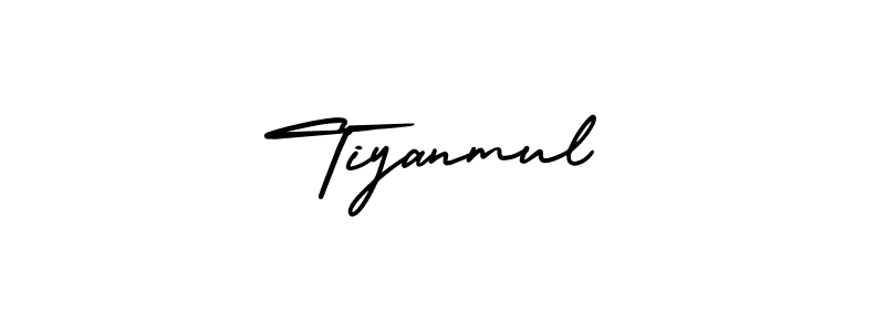 Make a beautiful signature design for name Tiyanmul. With this signature (AmerikaSignatureDemo-Regular) style, you can create a handwritten signature for free. Tiyanmul signature style 3 images and pictures png