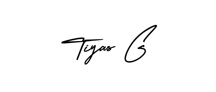 Similarly AmerikaSignatureDemo-Regular is the best handwritten signature design. Signature creator online .You can use it as an online autograph creator for name Tiyas G. Tiyas G signature style 3 images and pictures png