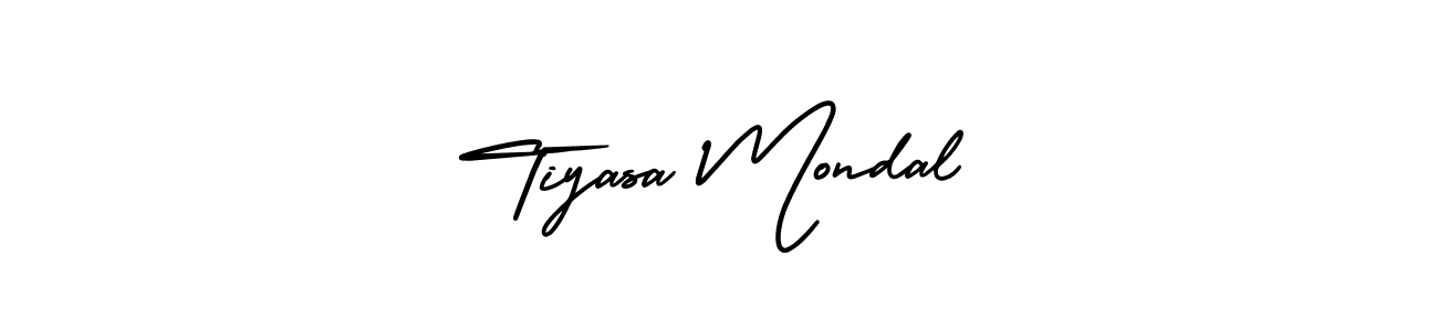 Create a beautiful signature design for name Tiyasa Mondal. With this signature (AmerikaSignatureDemo-Regular) fonts, you can make a handwritten signature for free. Tiyasa Mondal signature style 3 images and pictures png