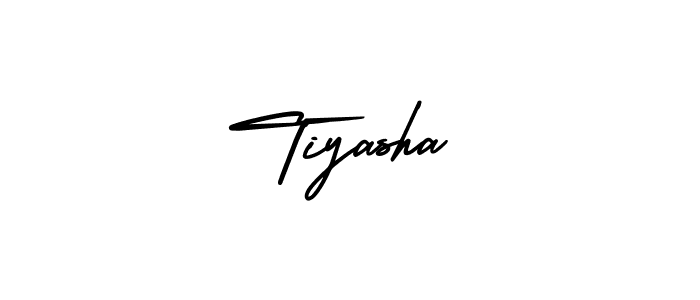 How to make Tiyasha signature? AmerikaSignatureDemo-Regular is a professional autograph style. Create handwritten signature for Tiyasha name. Tiyasha signature style 3 images and pictures png