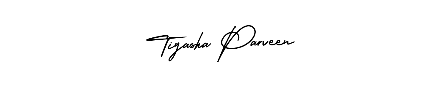 Make a short Tiyasha Parveen signature style. Manage your documents anywhere anytime using AmerikaSignatureDemo-Regular. Create and add eSignatures, submit forms, share and send files easily. Tiyasha Parveen signature style 3 images and pictures png