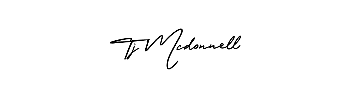 Create a beautiful signature design for name Tj Mcdonnell. With this signature (AmerikaSignatureDemo-Regular) fonts, you can make a handwritten signature for free. Tj Mcdonnell signature style 3 images and pictures png