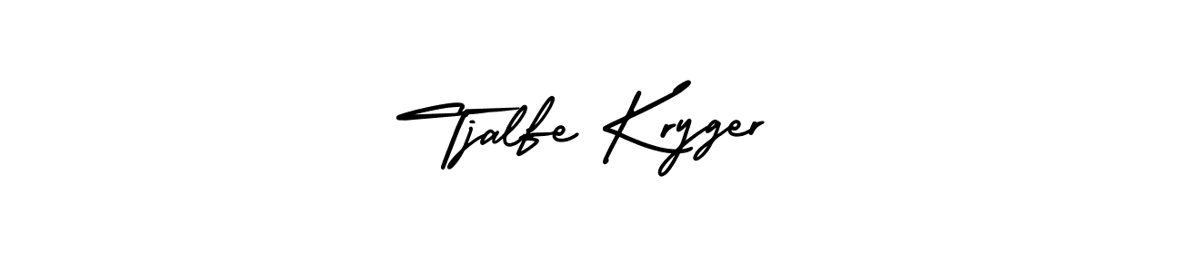 How to make Tjalfe Kryger name signature. Use AmerikaSignatureDemo-Regular style for creating short signs online. This is the latest handwritten sign. Tjalfe Kryger signature style 3 images and pictures png