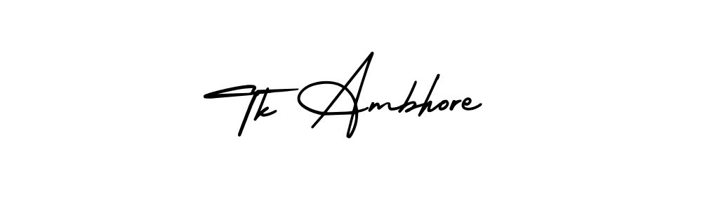 Once you've used our free online signature maker to create your best signature AmerikaSignatureDemo-Regular style, it's time to enjoy all of the benefits that Tk Ambhore name signing documents. Tk Ambhore signature style 3 images and pictures png