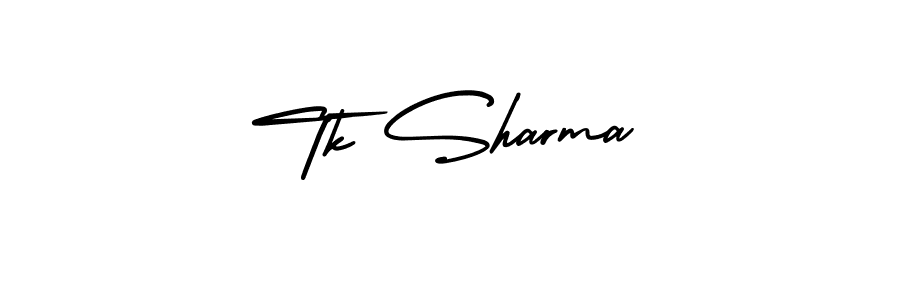 It looks lik you need a new signature style for name Tk Sharma. Design unique handwritten (AmerikaSignatureDemo-Regular) signature with our free signature maker in just a few clicks. Tk Sharma signature style 3 images and pictures png