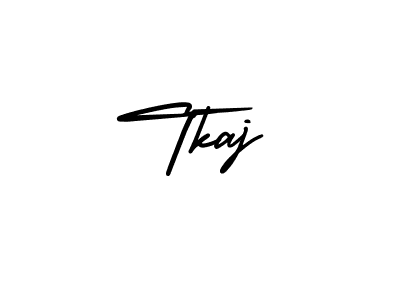 How to Draw Tkaj signature style? AmerikaSignatureDemo-Regular is a latest design signature styles for name Tkaj. Tkaj signature style 3 images and pictures png
