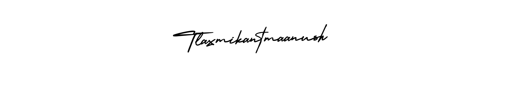 How to make Tlaxmikantmaanush name signature. Use AmerikaSignatureDemo-Regular style for creating short signs online. This is the latest handwritten sign. Tlaxmikantmaanush signature style 3 images and pictures png