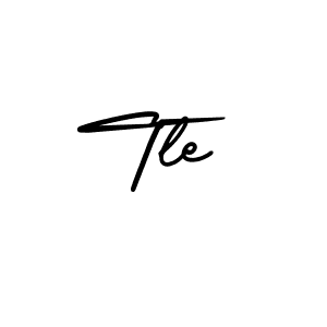 How to make Tle name signature. Use AmerikaSignatureDemo-Regular style for creating short signs online. This is the latest handwritten sign. Tle signature style 3 images and pictures png