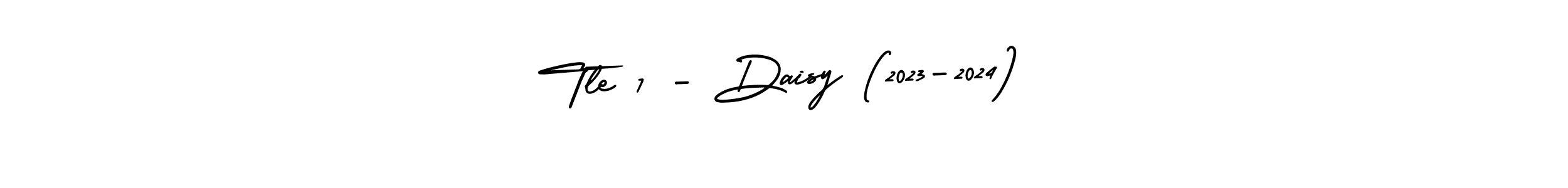 Design your own signature with our free online signature maker. With this signature software, you can create a handwritten (AmerikaSignatureDemo-Regular) signature for name Tle 7 - Daisy (2023-2024). Tle 7 - Daisy (2023-2024) signature style 3 images and pictures png