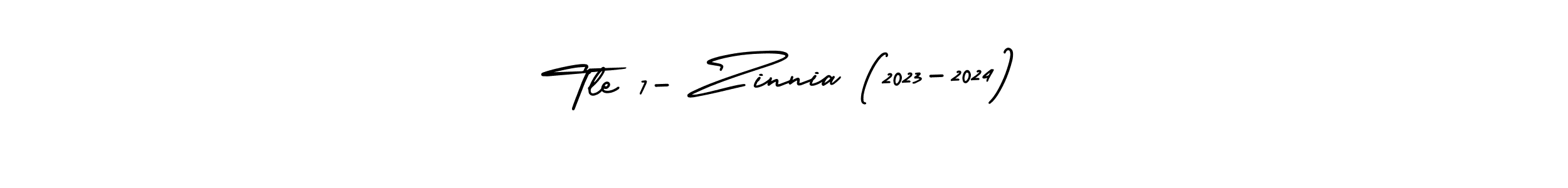 Create a beautiful signature design for name Tle 7- Zinnia (2023-2024). With this signature (AmerikaSignatureDemo-Regular) fonts, you can make a handwritten signature for free. Tle 7- Zinnia (2023-2024) signature style 3 images and pictures png
