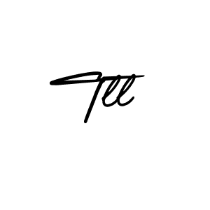 You should practise on your own different ways (AmerikaSignatureDemo-Regular) to write your name (Tll) in signature. don't let someone else do it for you. Tll signature style 3 images and pictures png