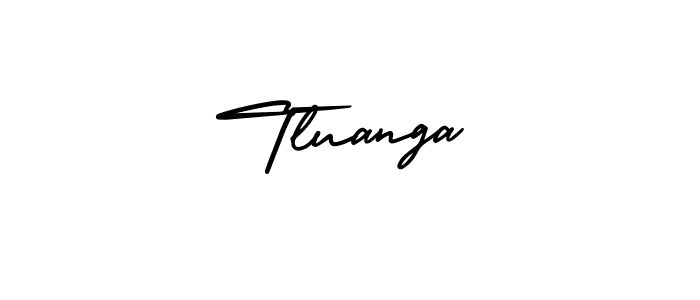 Create a beautiful signature design for name Tluanga. With this signature (AmerikaSignatureDemo-Regular) fonts, you can make a handwritten signature for free. Tluanga signature style 3 images and pictures png