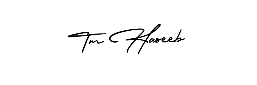 Make a short Tm Haseeb signature style. Manage your documents anywhere anytime using AmerikaSignatureDemo-Regular. Create and add eSignatures, submit forms, share and send files easily. Tm Haseeb signature style 3 images and pictures png