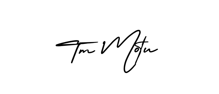 Similarly AmerikaSignatureDemo-Regular is the best handwritten signature design. Signature creator online .You can use it as an online autograph creator for name Tm Motu. Tm Motu signature style 3 images and pictures png