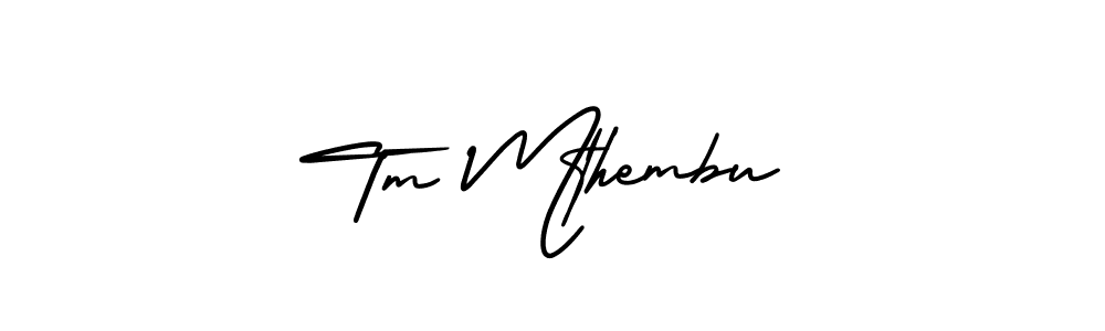 if you are searching for the best signature style for your name Tm Mthembu. so please give up your signature search. here we have designed multiple signature styles  using AmerikaSignatureDemo-Regular. Tm Mthembu signature style 3 images and pictures png