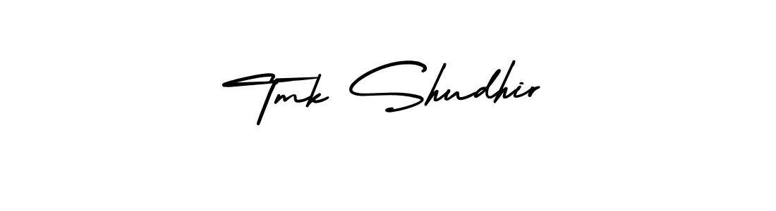Also we have Tmk Shudhir name is the best signature style. Create professional handwritten signature collection using AmerikaSignatureDemo-Regular autograph style. Tmk Shudhir signature style 3 images and pictures png