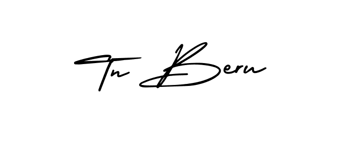 It looks lik you need a new signature style for name Tn Beru. Design unique handwritten (AmerikaSignatureDemo-Regular) signature with our free signature maker in just a few clicks. Tn Beru signature style 3 images and pictures png